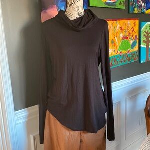 Elegant Brown CAbi Cowl Neck Top
